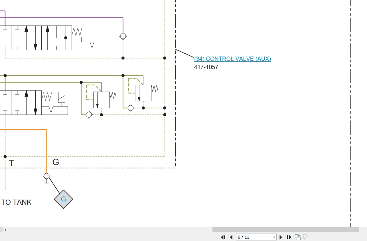 CAT Wheel Type Loader 902C Electrical Hydraulic Schematic (3)