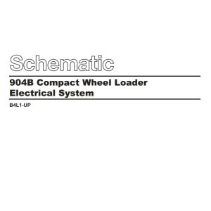 CAT Wheel Type Loader 904B Electrical Hydraulic Schematic (1)