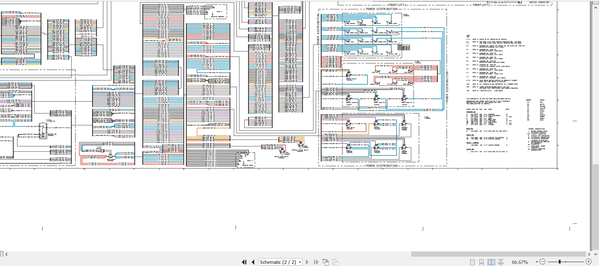 CAT Wheel Type Loader 904B Electrical Hydraulic Schematic (2)