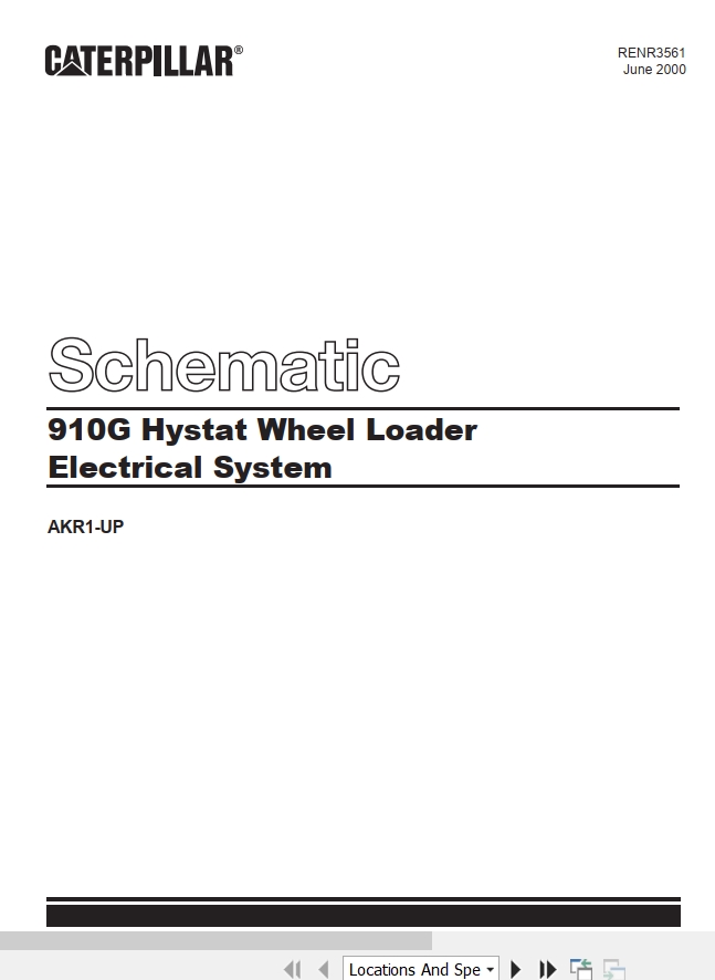 CAT Wheel Type Loader 910G Electrical Schematic (1)