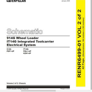 CAT Wheel Type Loader 914G Electrical Hydraulic Schematic (1)