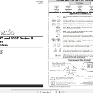 CAT Wheel Type Loader 920 Electrical Hydraulic Schematic (1)