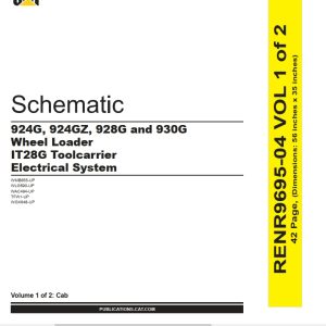 CAT Wheel Type Loader 924GZ Electrical Hydraulic Schematic (1)
