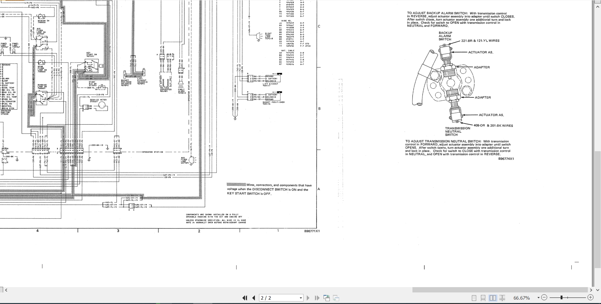 CAT Wheel Type Loader 926 926E Electrical Schematic SENR3075 01 2018 (2)