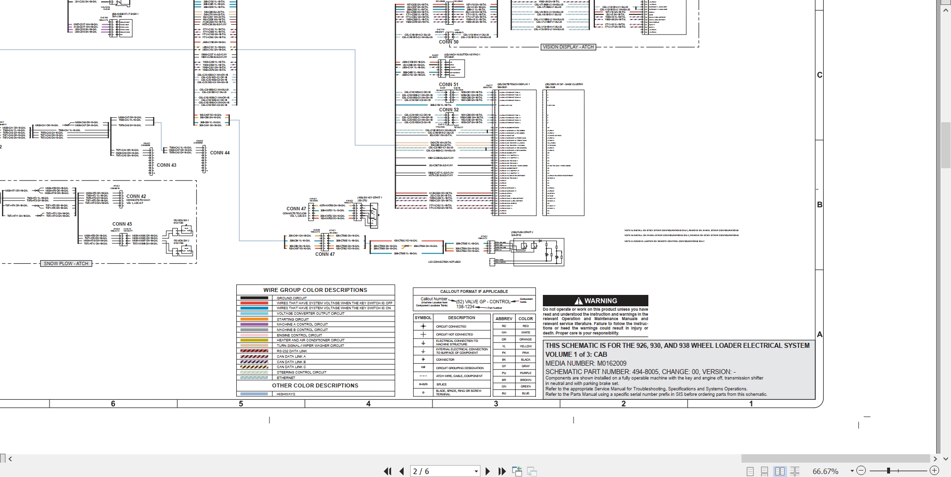 CAT Wheel Type Loader 926 Electrical Hydraulic Schematic (2)