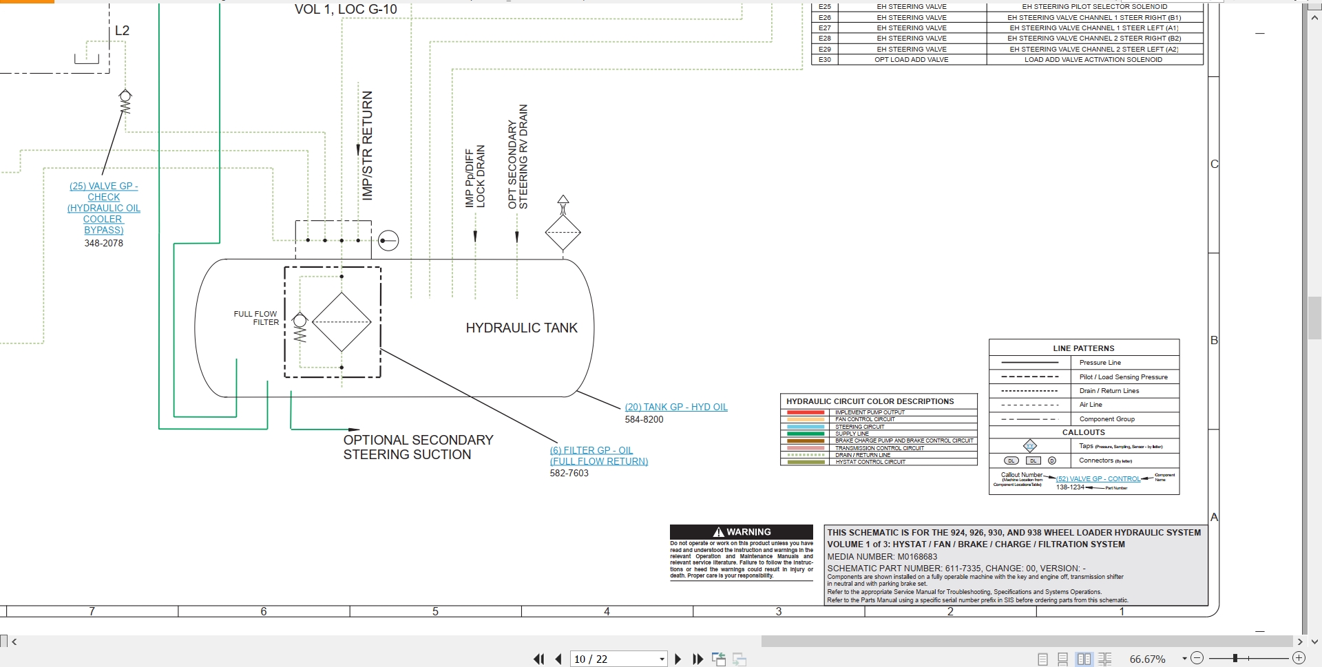 CAT Wheel Type Loader 926 Electrical Hydraulic Schematic (3)