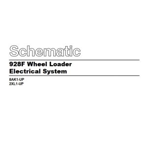 CAT Wheel Type Loader 928F Electrical Schematic SENR5969 01 1994 (1)