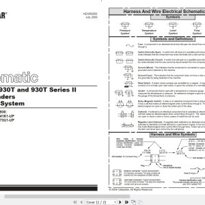 CAT Wheel Type Loader 930 Electrical Hydraulic Schematic (1)