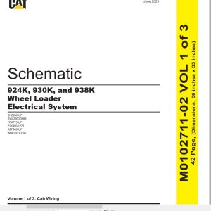 CAT Wheel Type Loader 930K Electrical Hydraulic Schematic (1)