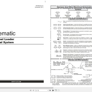 CAT Wheel Type Loader 936 Electrical Hydraulic Schematic (1)