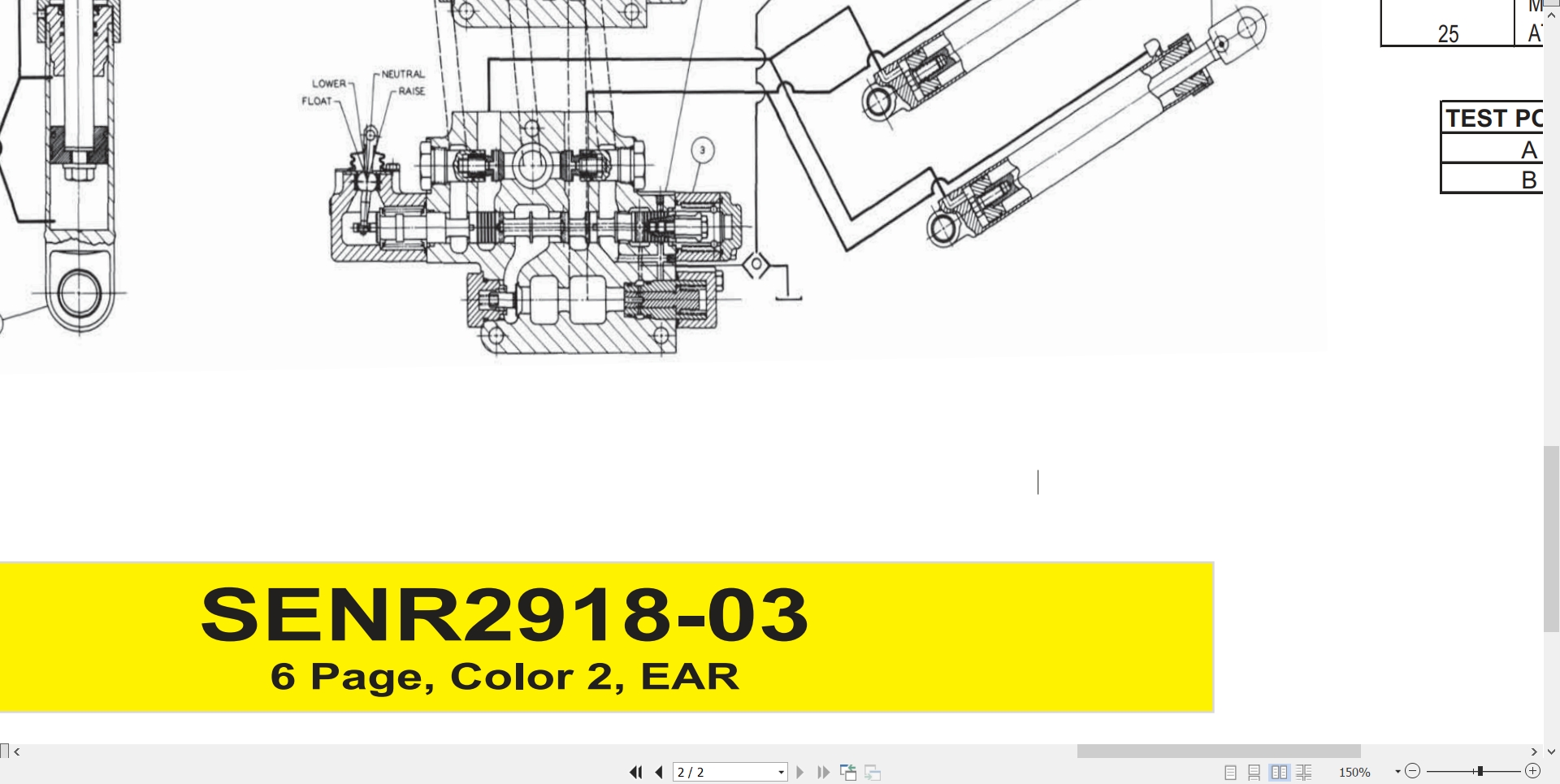 CAT Wheel Type Loader 936F Electrical Hydraulic Schematic (3)