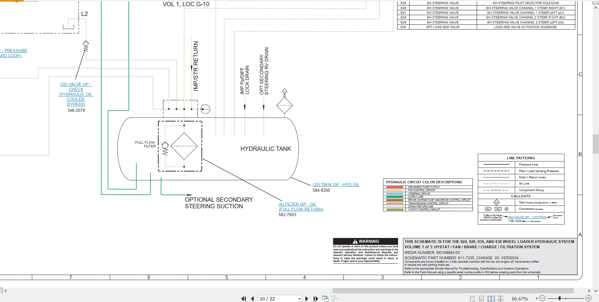 CAT Wheel Type Loader 938 Electrical Hydraulic Schematic (3)