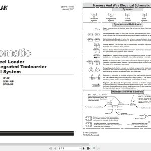 CAT Wheel Type Loader 938F Electrical Schematic (1)