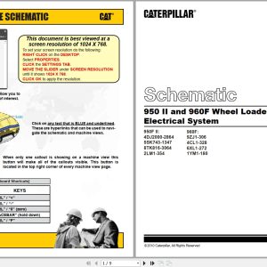 CAT Wheel Type Loader 950F II Electrical Schematic (1)