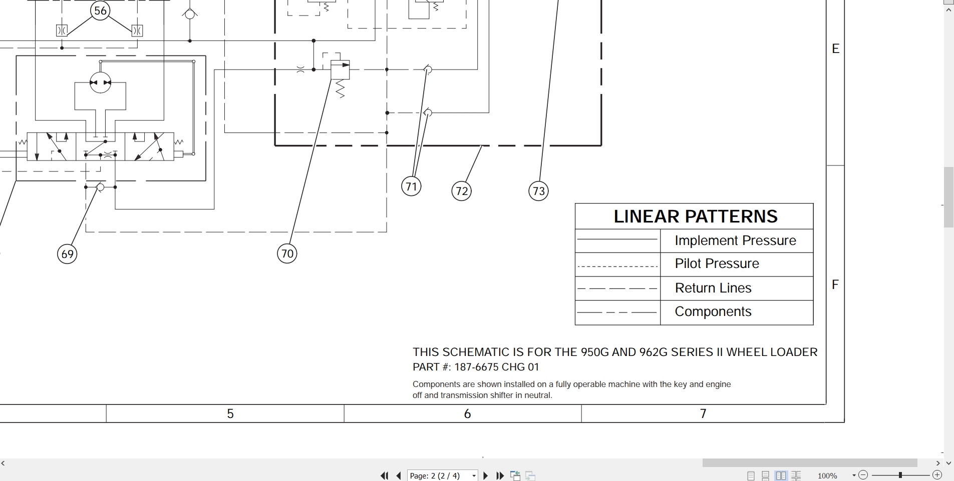 CAT Wheel Type Loader 950G II Electrical Hydraulic Schematic (3)
