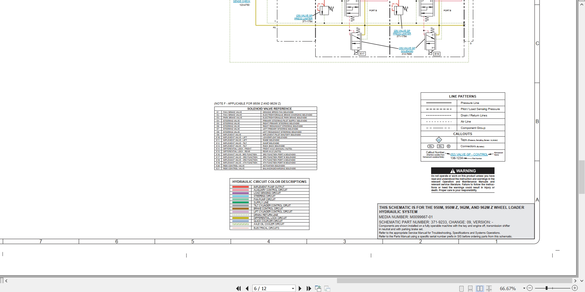 CAT Wheel Type Loader 950M Z Electrical Hydraulic Schematic (3)