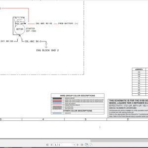 CAT Wheel Type Loader 966D II Tier 3 Electrical Schematic UENR5480 00 (1)