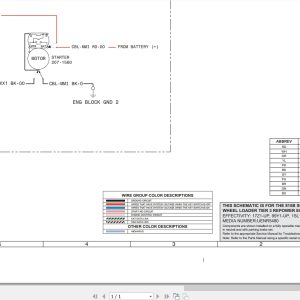 CAT Wheel Type Loader 966E II Tier 3 Electrical Schematic UENR5480 00 (1)