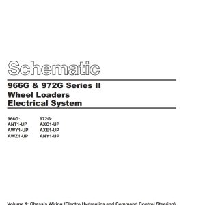 CAT Wheel Type Loader 966G II Electrical Hydraulic Schematic (1)