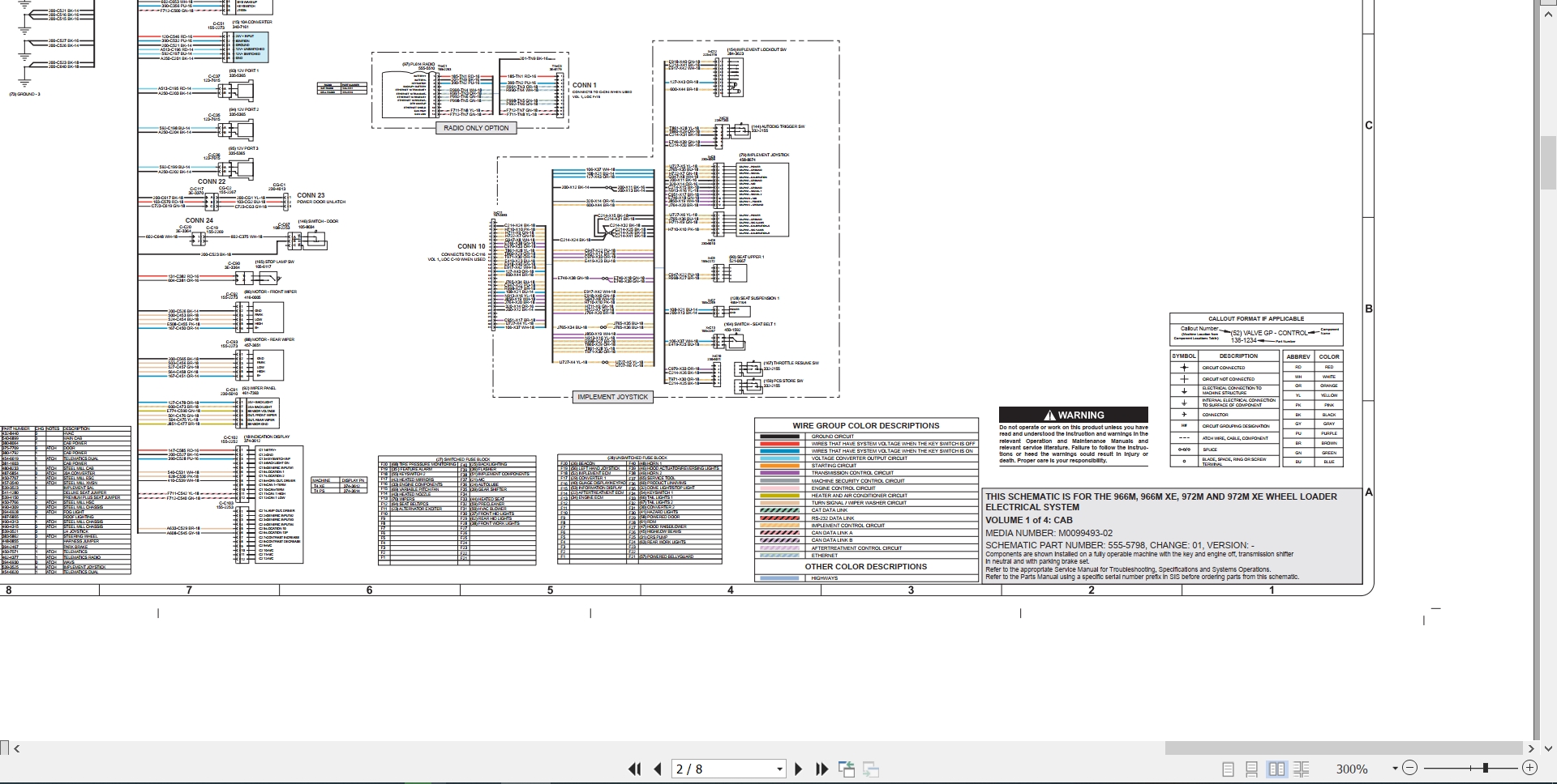 CAT Wheel Type Loader 966M XE Electrical Hydraulic Schematic (2)