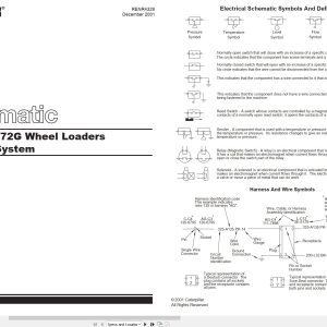 CAT Wheel Type Loader 972G Electrical Hydraulic Schematic (1)