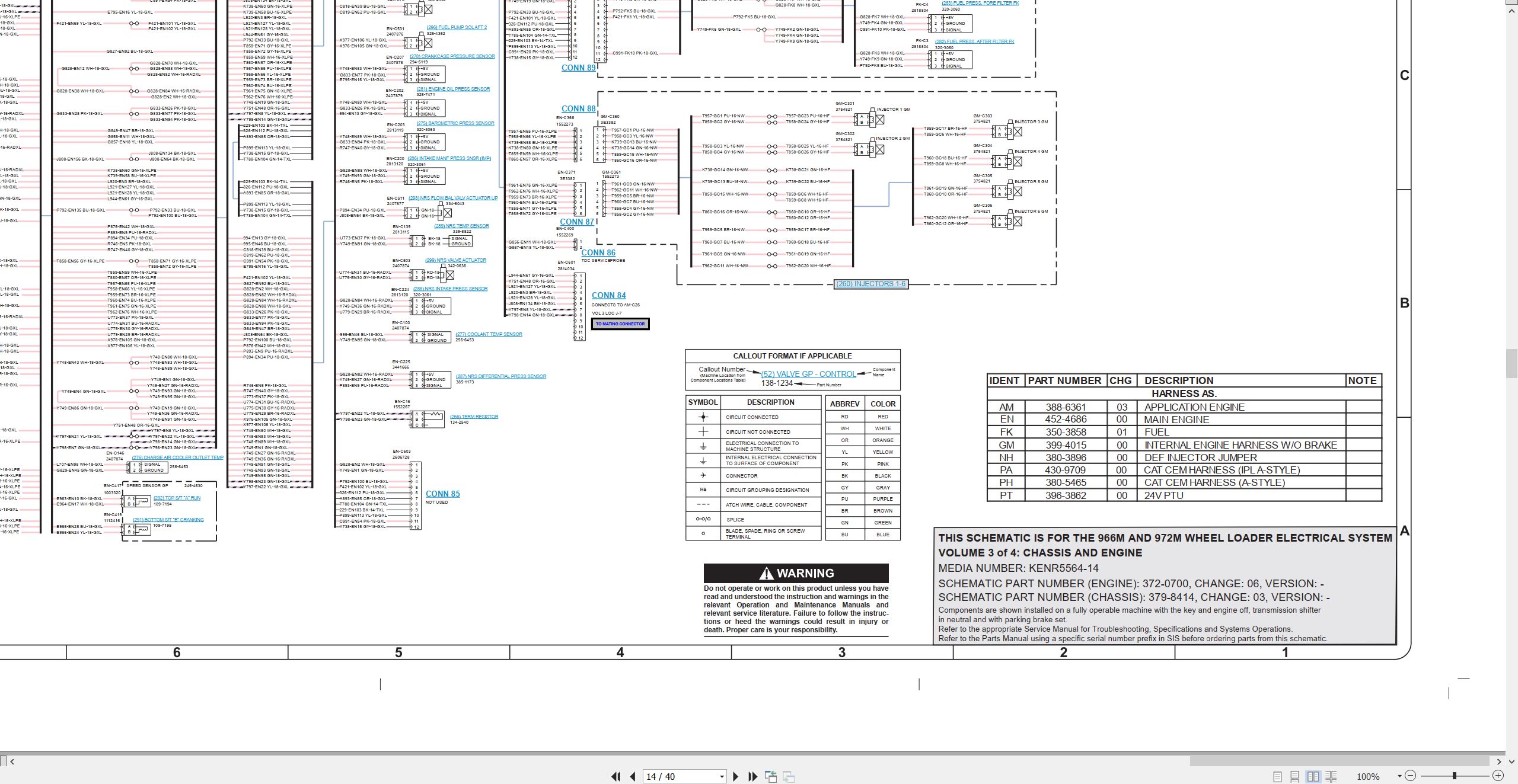 CAT Wheel Type Loader 972M Electrical Hydraulic Schematic (2)