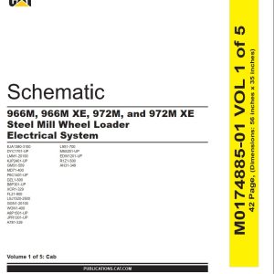 CAT Wheel Type Loader 972M XE Electrical Hydraulic Schematic (1)
