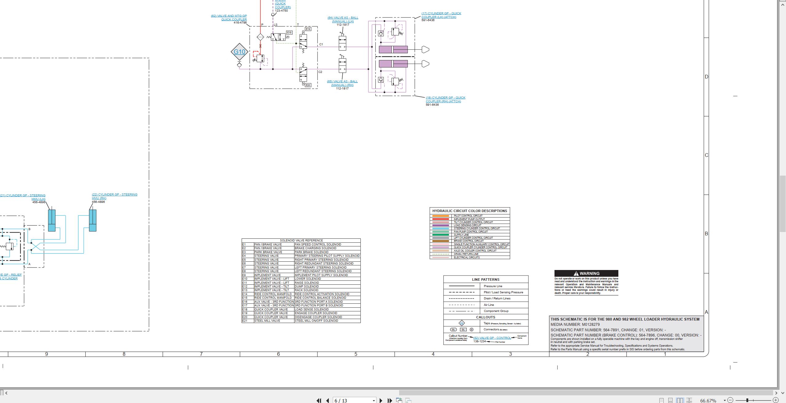 CAT Wheel Type Loader 980 Electrical Hydraulic Schematic (3)