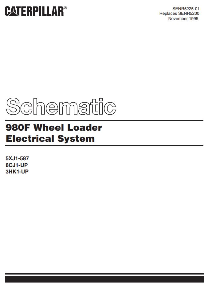 CAT Wheel Type Loader 980F Electrical Schematic (1)