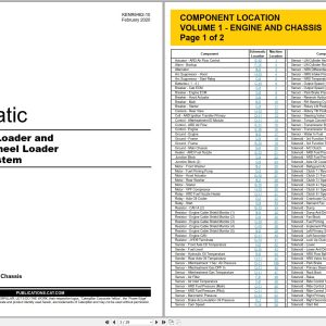 CAT Wheel Type Loader 980K OEM Electrical Hydraulic Schematic (1)