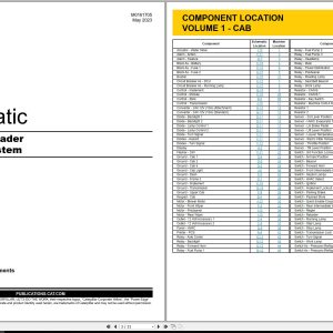 CAT Wheel Type Loader 986 Electrical Hydraulic Schematic (1)