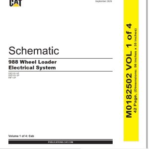 CAT Wheel Type Loader 988 Electrical Hydraulic Schematic (1)