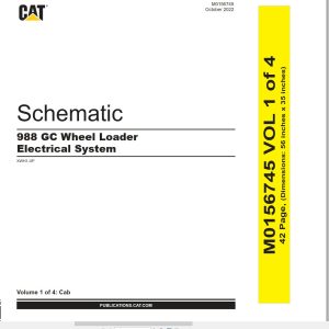 CAT Wheel Type Loader 988 GC Electrical Hydraulic Schematic (1)