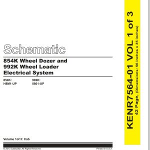 CAT Wheel Type Loader 992K Electrical Hydraulic Schematic (1)
