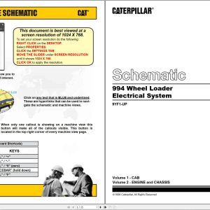 CAT Wheel Type Loader 994 Electrical Schematic (1)