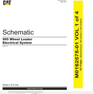 CAT Wheel Type Loader 995 Electrical Hydraulic Schematic (1)
