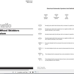 CAT Wheel Type Skidder 515 Electrical Schematic (1)