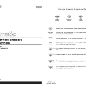 CAT Wheel Type Skidder 525 Electrical Schematic (1)