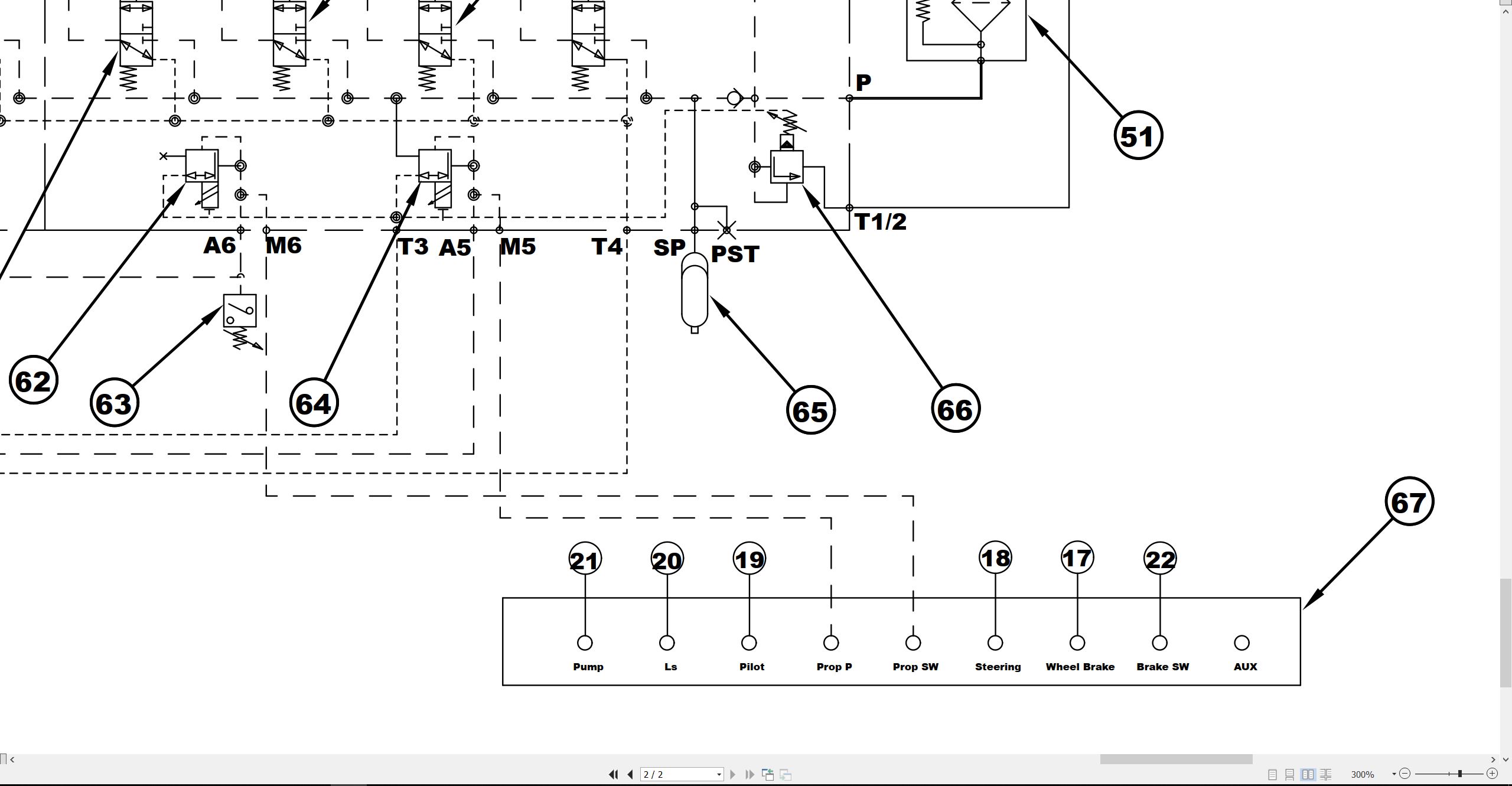CAT Wheeled Excavator M312 Electrical Hydraulic Schematic (3)