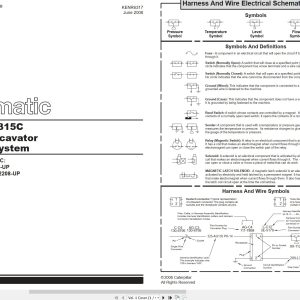 CAT Wheeled Excavator M315C Electrical Hydraulic Schematic (1)