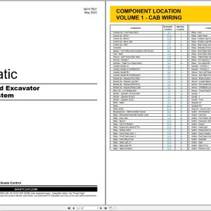 CAT Wheeled Excavator M316 Electrical Hydraulic Schematic (1)