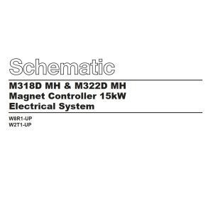 CAT Wheeled Excavator M318D MH Electrical Hydraulic Schematic (1)