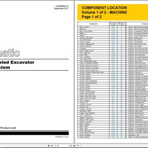 CAT Wheeled Excavator M320D2 Electrical Hydraulic Schematic (1)