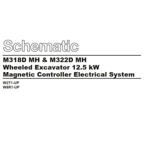CAT Wheeled Excavator M322D MH Electrical Hydraulic Schematic (1)