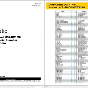 CAT Wheeled Excavator M324D2 MH Electrical Hydraulic Schematic (1)