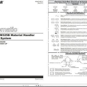 CAT Wheeled Excavator M325B Electrical Hydraulic Schematic (1)