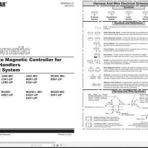 CAT Wheeled Excavator M330D Electrical Hydraulic Schematic (1)