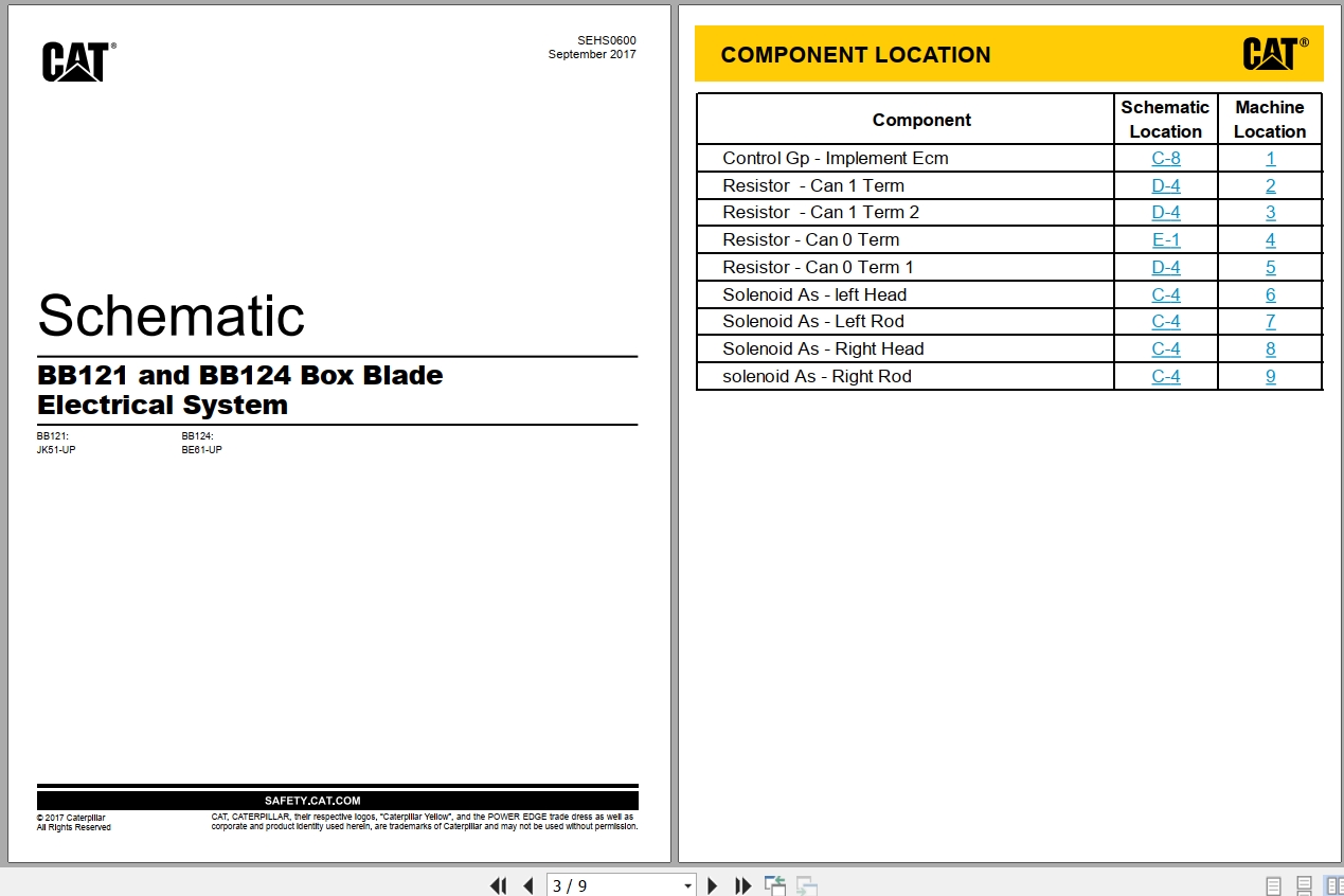 CAT Work Tool BB124 Electrical Schematic (1)