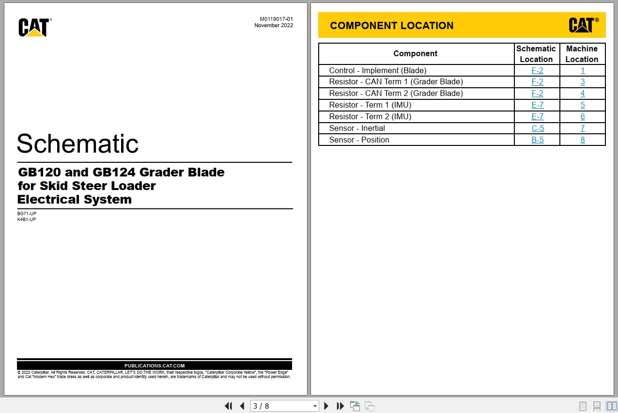 CAT Work Tool GB120 Electrical Hydraulic Schematic (1)