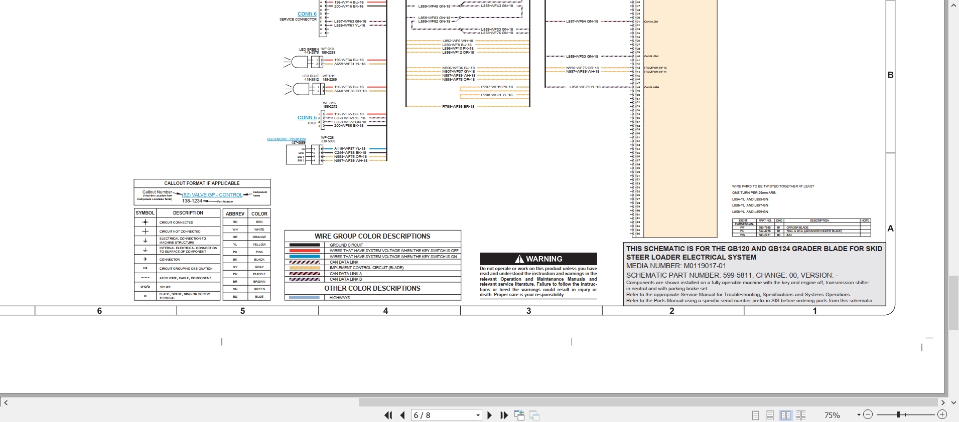 CAT Work Tool GB124 Electrical Hydraulic Schematic (2)